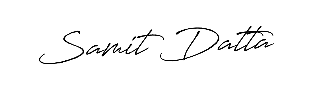 Design your own signature with our free online signature maker. With this signature software, you can create a handwritten (Antro_Vectra_Bolder) signature for name Samit Datta. Samit Datta signature style 7 images and pictures png