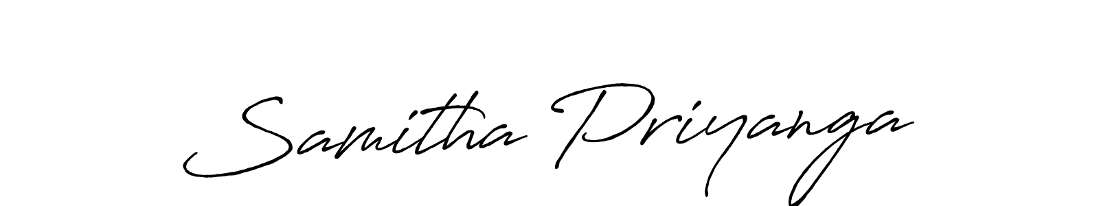 Once you've used our free online signature maker to create your best signature Antro_Vectra_Bolder style, it's time to enjoy all of the benefits that Samitha Priyanga name signing documents. Samitha Priyanga signature style 7 images and pictures png