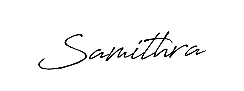 Make a beautiful signature design for name Samithra. With this signature (Antro_Vectra_Bolder) style, you can create a handwritten signature for free. Samithra signature style 7 images and pictures png