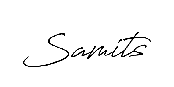 Also we have Samits name is the best signature style. Create professional handwritten signature collection using Antro_Vectra_Bolder autograph style. Samits signature style 7 images and pictures png