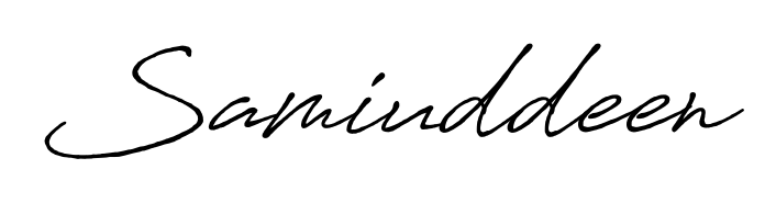 Personalize your online presence with Samiuddeen signature rendered in elegant Antro_Vectra_Bolder font. Great for website footers and blogs. Samiuddeen signature style 7 images and pictures png