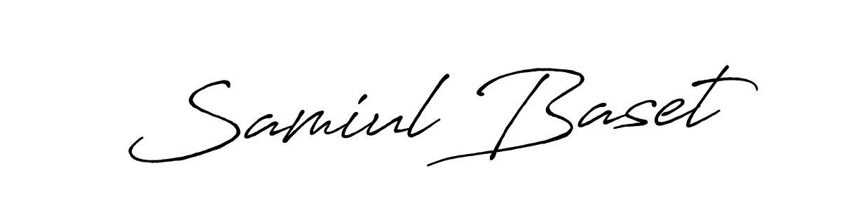 Also You can easily find your signature by using the search form. We will create Samiul Baset name handwritten signature images for you free of cost using Antro_Vectra_Bolder sign style. Samiul Baset signature style 7 images and pictures png