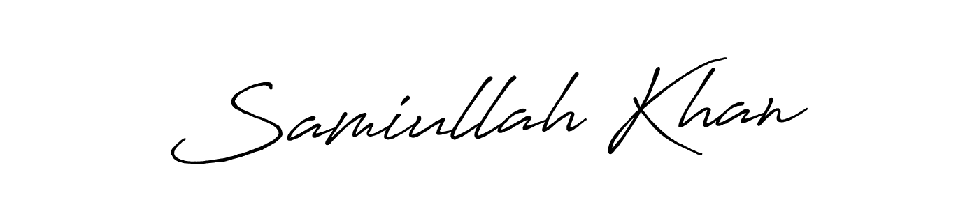 This is the best signature style for the Samiullah Khan name. Also you like these signature font (Antro_Vectra_Bolder). Mix name signature. Samiullah Khan signature style 7 images and pictures png