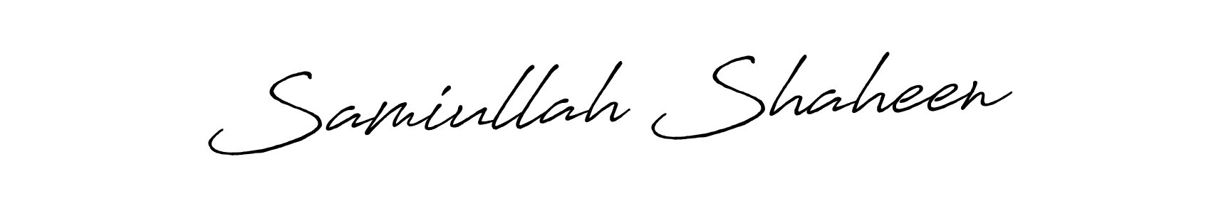 Once you've used our free online signature maker to create your best signature Antro_Vectra_Bolder style, it's time to enjoy all of the benefits that Samiullah Shaheen name signing documents. Samiullah Shaheen signature style 7 images and pictures png