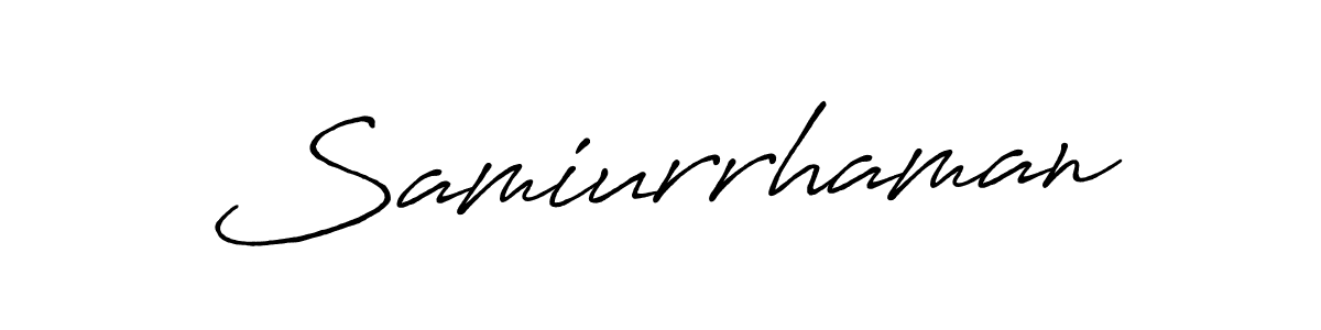 The best way (Antro_Vectra_Bolder) to make a short signature is to pick only two or three words in your name. The name Samiurrhaman include a total of six letters. For converting this name. Samiurrhaman signature style 7 images and pictures png