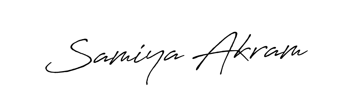 Make a beautiful signature design for name Samiya Akram. Use this online signature maker to create a handwritten signature for free. Samiya Akram signature style 7 images and pictures png