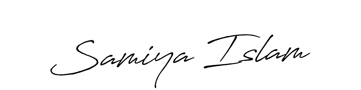 Also You can easily find your signature by using the search form. We will create Samiya Islam name handwritten signature images for you free of cost using Antro_Vectra_Bolder sign style. Samiya Islam signature style 7 images and pictures png