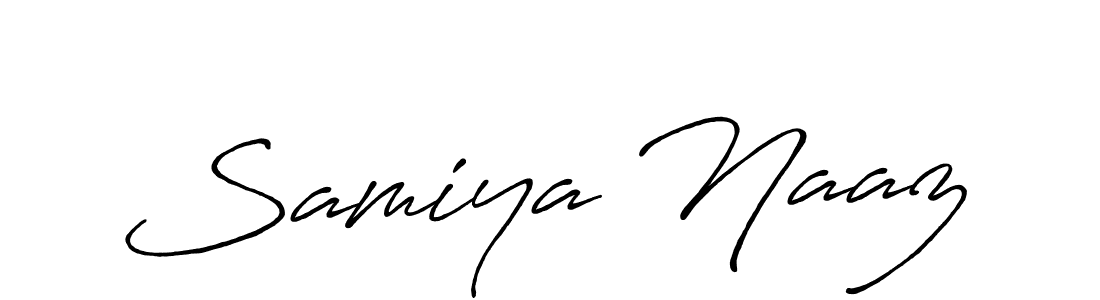 if you are searching for the best signature style for your name Samiya Naaz. so please give up your signature search. here we have designed multiple signature styles  using Antro_Vectra_Bolder. Samiya Naaz signature style 7 images and pictures png