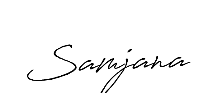 Make a beautiful signature design for name Samjana. With this signature (Antro_Vectra_Bolder) style, you can create a handwritten signature for free. Samjana signature style 7 images and pictures png