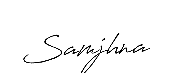 Once you've used our free online signature maker to create your best signature Antro_Vectra_Bolder style, it's time to enjoy all of the benefits that Samjhna name signing documents. Samjhna signature style 7 images and pictures png