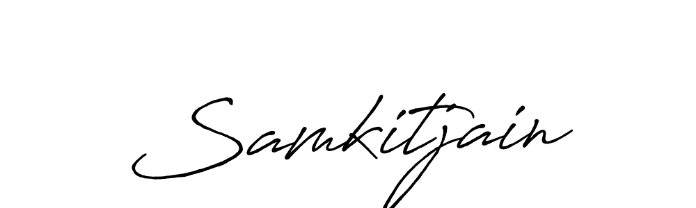 Similarly Antro_Vectra_Bolder is the best handwritten signature design. Signature creator online .You can use it as an online autograph creator for name Samkitjain. Samkitjain signature style 7 images and pictures png