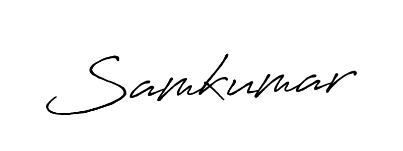 Also we have Samkumar name is the best signature style. Create professional handwritten signature collection using Antro_Vectra_Bolder autograph style. Samkumar signature style 7 images and pictures png