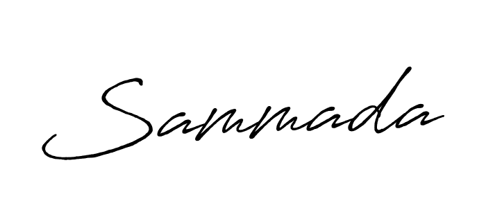 Use a signature maker to create a handwritten signature online. With this signature software, you can design (Antro_Vectra_Bolder) your own signature for name Sammada. Sammada signature style 7 images and pictures png