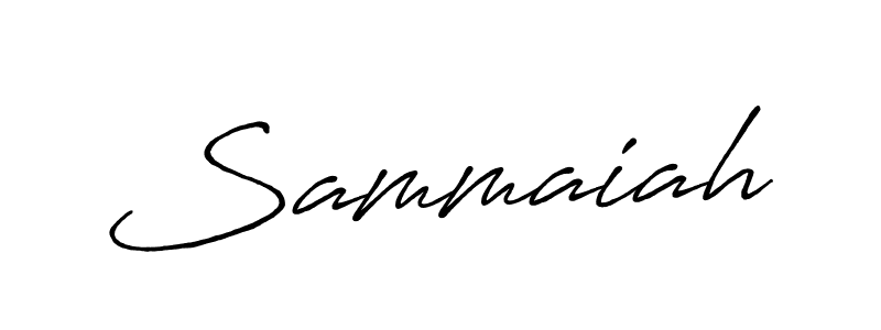 Make a beautiful signature design for name Sammaiah. With this signature (Antro_Vectra_Bolder) style, you can create a handwritten signature for free. Sammaiah signature style 7 images and pictures png