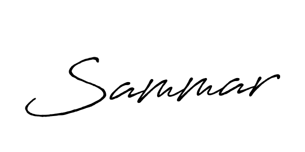 Use a signature maker to create a handwritten signature online. With this signature software, you can design (Antro_Vectra_Bolder) your own signature for name Sammar. Sammar signature style 7 images and pictures png
