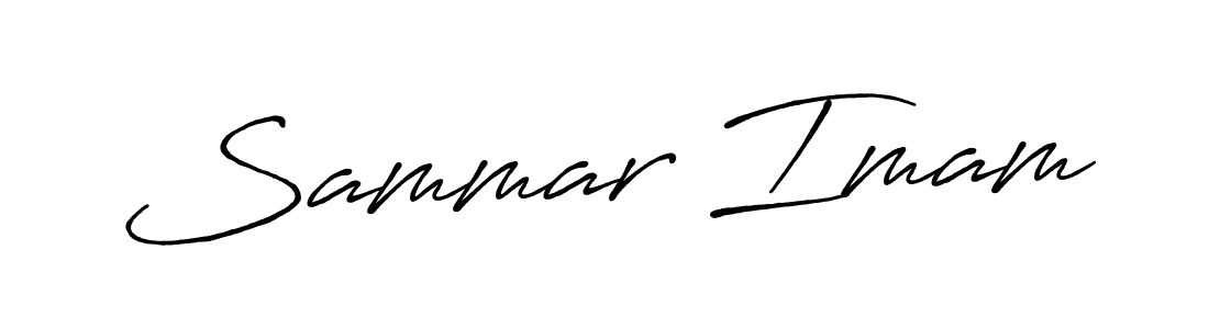 Use a signature maker to create a handwritten signature online. With this signature software, you can design (Antro_Vectra_Bolder) your own signature for name Sammar Imam. Sammar Imam signature style 7 images and pictures png