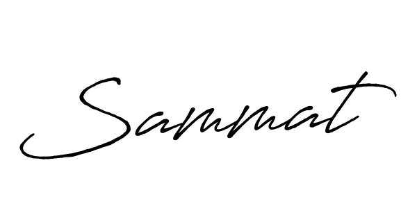 Use a signature maker to create a handwritten signature online. With this signature software, you can design (Antro_Vectra_Bolder) your own signature for name Sammat. Sammat signature style 7 images and pictures png