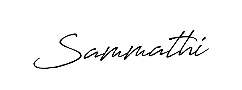 Make a beautiful signature design for name Sammathi. With this signature (Antro_Vectra_Bolder) style, you can create a handwritten signature for free. Sammathi signature style 7 images and pictures png