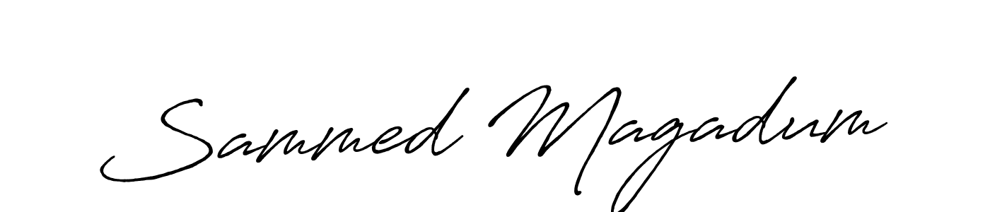 if you are searching for the best signature style for your name Sammed Magadum. so please give up your signature search. here we have designed multiple signature styles  using Antro_Vectra_Bolder. Sammed Magadum signature style 7 images and pictures png