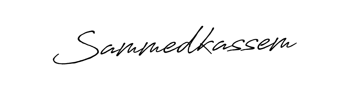 The best way (Antro_Vectra_Bolder) to make a short signature is to pick only two or three words in your name. The name Sammedkassem include a total of six letters. For converting this name. Sammedkassem signature style 7 images and pictures png