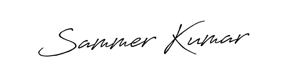 Make a short Sammer Kumar signature style. Manage your documents anywhere anytime using Antro_Vectra_Bolder. Create and add eSignatures, submit forms, share and send files easily. Sammer Kumar signature style 7 images and pictures png
