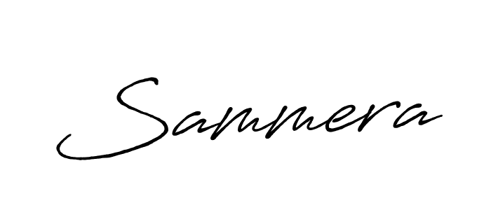 How to make Sammera signature? Antro_Vectra_Bolder is a professional autograph style. Create handwritten signature for Sammera name. Sammera signature style 7 images and pictures png
