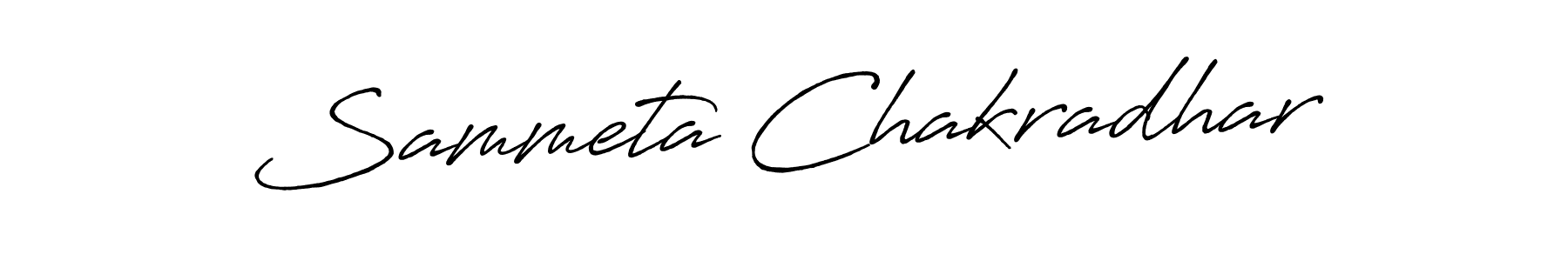 Create a beautiful signature design for name Sammeta Chakradhar. With this signature (Antro_Vectra_Bolder) fonts, you can make a handwritten signature for free. Sammeta Chakradhar signature style 7 images and pictures png