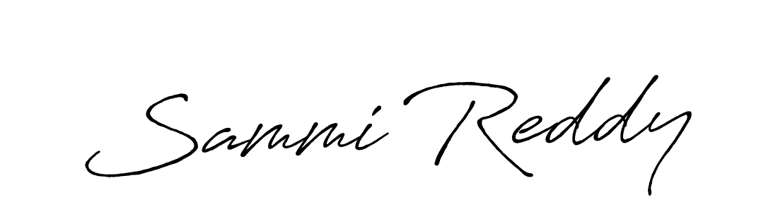 Design your own signature with our free online signature maker. With this signature software, you can create a handwritten (Antro_Vectra_Bolder) signature for name Sammi Reddy. Sammi Reddy signature style 7 images and pictures png