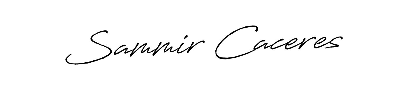 Similarly Antro_Vectra_Bolder is the best handwritten signature design. Signature creator online .You can use it as an online autograph creator for name Sammir Caceres. Sammir Caceres signature style 7 images and pictures png