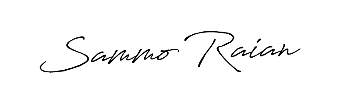 Once you've used our free online signature maker to create your best signature Antro_Vectra_Bolder style, it's time to enjoy all of the benefits that Sammo Raian name signing documents. Sammo Raian signature style 7 images and pictures png