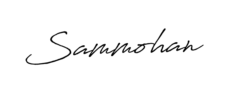if you are searching for the best signature style for your name Sammohan. so please give up your signature search. here we have designed multiple signature styles  using Antro_Vectra_Bolder. Sammohan signature style 7 images and pictures png