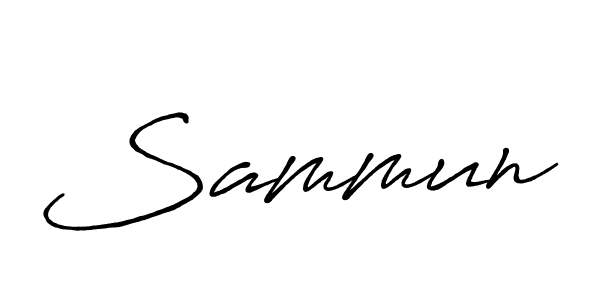 Sammun stylish signature style. Best Handwritten Sign (Antro_Vectra_Bolder) for my name. Handwritten Signature Collection Ideas for my name Sammun. Sammun signature style 7 images and pictures png