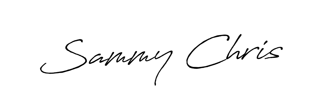 if you are searching for the best signature style for your name Sammy Chris. so please give up your signature search. here we have designed multiple signature styles  using Antro_Vectra_Bolder. Sammy Chris signature style 7 images and pictures png