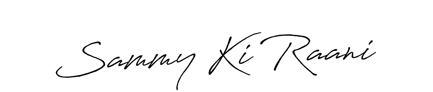 Similarly Antro_Vectra_Bolder is the best handwritten signature design. Signature creator online .You can use it as an online autograph creator for name Sammy Ki Raani. Sammy Ki Raani signature style 7 images and pictures png