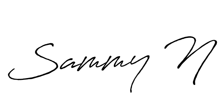 Antro_Vectra_Bolder is a professional signature style that is perfect for those who want to add a touch of class to their signature. It is also a great choice for those who want to make their signature more unique. Get Sammy N name to fancy signature for free. Sammy N signature style 7 images and pictures png