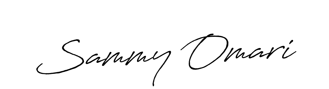 Sammy Omari stylish signature style. Best Handwritten Sign (Antro_Vectra_Bolder) for my name. Handwritten Signature Collection Ideas for my name Sammy Omari. Sammy Omari signature style 7 images and pictures png