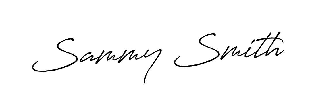 Similarly Antro_Vectra_Bolder is the best handwritten signature design. Signature creator online .You can use it as an online autograph creator for name Sammy Smith. Sammy Smith signature style 7 images and pictures png