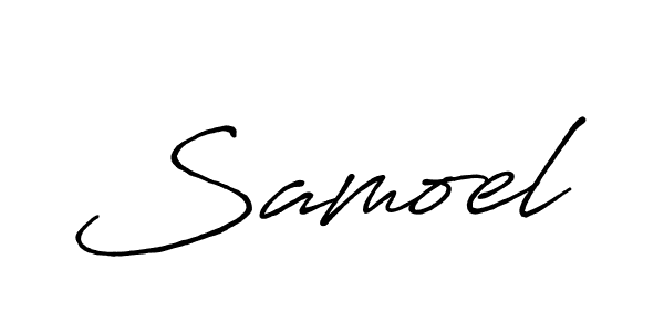 Create a beautiful signature design for name Samoel. With this signature (Antro_Vectra_Bolder) fonts, you can make a handwritten signature for free. Samoel signature style 7 images and pictures png