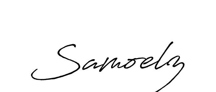 Design your own signature with our free online signature maker. With this signature software, you can create a handwritten (Antro_Vectra_Bolder) signature for name Samoelz. Samoelz signature style 7 images and pictures png
