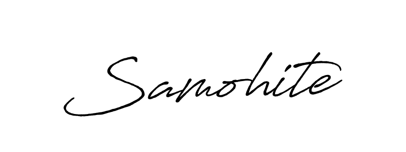 Design your own signature with our free online signature maker. With this signature software, you can create a handwritten (Antro_Vectra_Bolder) signature for name Samohite. Samohite signature style 7 images and pictures png