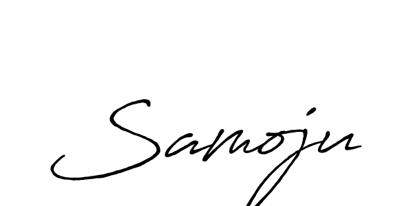 Antro_Vectra_Bolder is a professional signature style that is perfect for those who want to add a touch of class to their signature. It is also a great choice for those who want to make their signature more unique. Get Samoju name to fancy signature for free. Samoju signature style 7 images and pictures png