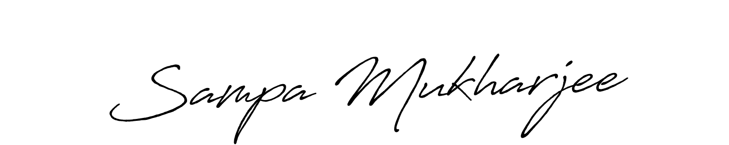 Antro_Vectra_Bolder is a professional signature style that is perfect for those who want to add a touch of class to their signature. It is also a great choice for those who want to make their signature more unique. Get Sampa Mukharjee name to fancy signature for free. Sampa Mukharjee signature style 7 images and pictures png