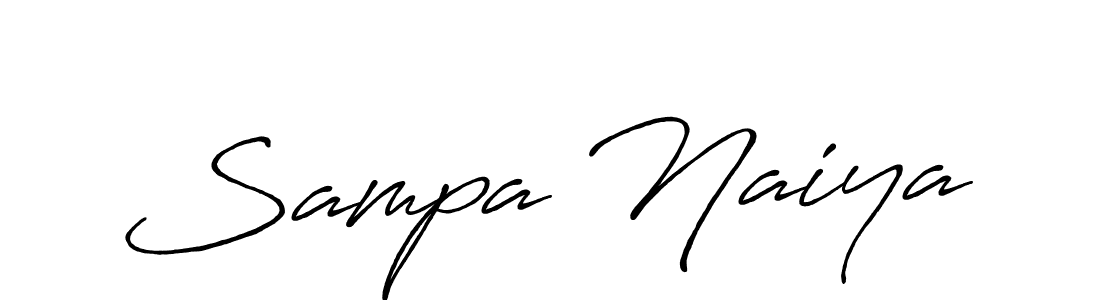 How to make Sampa Naiya name signature. Use Antro_Vectra_Bolder style for creating short signs online. This is the latest handwritten sign. Sampa Naiya signature style 7 images and pictures png