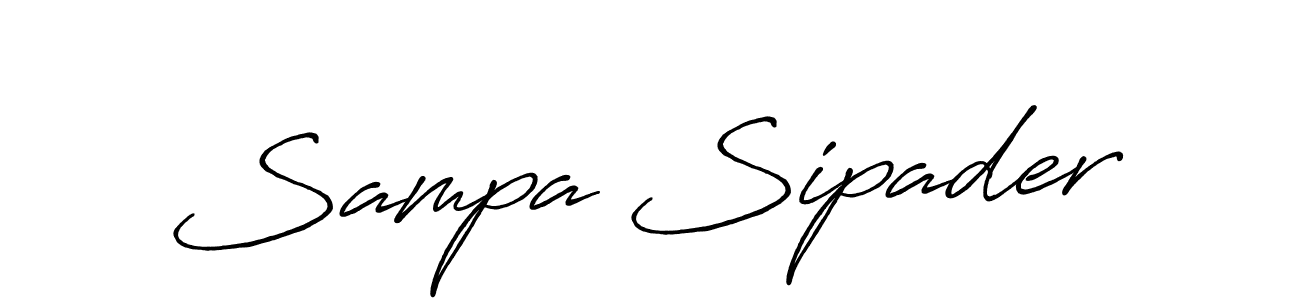 The best way (Antro_Vectra_Bolder) to make a short signature is to pick only two or three words in your name. The name Sampa Sipader include a total of six letters. For converting this name. Sampa Sipader signature style 7 images and pictures png