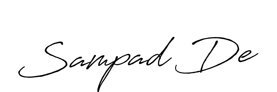 Design your own signature with our free online signature maker. With this signature software, you can create a handwritten (Antro_Vectra_Bolder) signature for name Sampad De. Sampad De signature style 7 images and pictures png