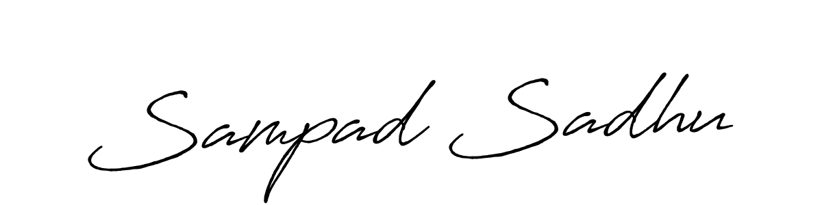 It looks lik you need a new signature style for name Sampad Sadhu. Design unique handwritten (Antro_Vectra_Bolder) signature with our free signature maker in just a few clicks. Sampad Sadhu signature style 7 images and pictures png