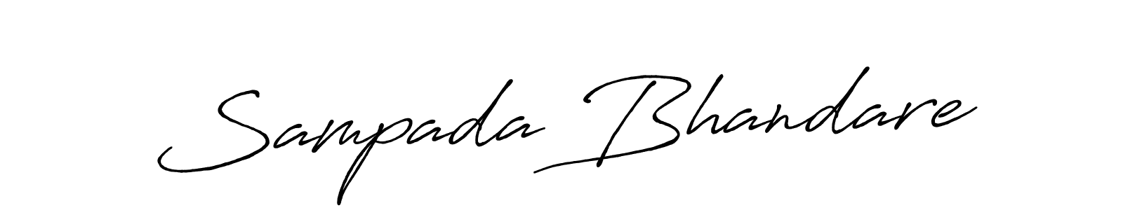 Use a signature maker to create a handwritten signature online. With this signature software, you can design (Antro_Vectra_Bolder) your own signature for name Sampada Bhandare. Sampada Bhandare signature style 7 images and pictures png