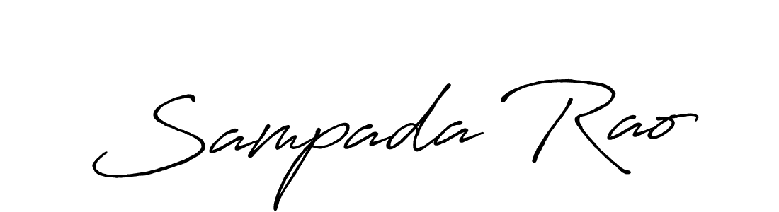 Also we have Sampada Rao name is the best signature style. Create professional handwritten signature collection using Antro_Vectra_Bolder autograph style. Sampada Rao signature style 7 images and pictures png