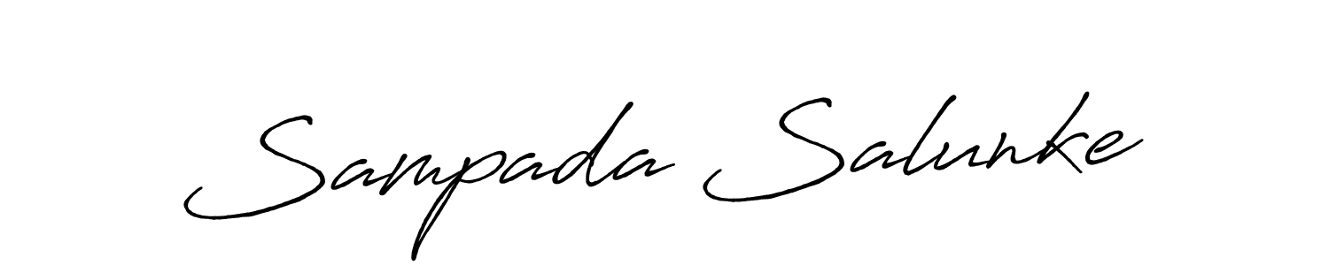 Also You can easily find your signature by using the search form. We will create Sampada Salunke name handwritten signature images for you free of cost using Antro_Vectra_Bolder sign style. Sampada Salunke signature style 7 images and pictures png