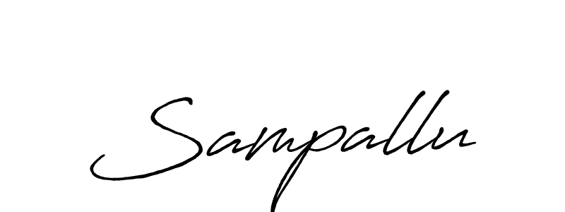 How to make Sampallu signature? Antro_Vectra_Bolder is a professional autograph style. Create handwritten signature for Sampallu name. Sampallu signature style 7 images and pictures png